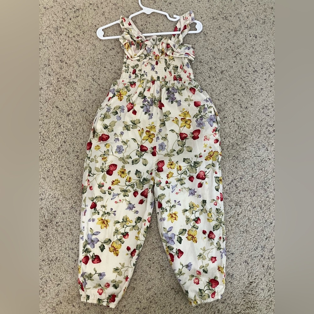 Floral Overalls